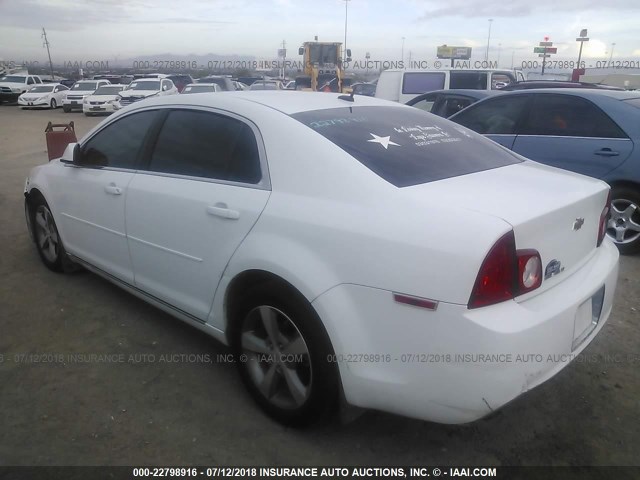 1G1ZC5E15BF153754 - 2011 CHEVROLET MALIBU 1LT თეთრი ფოტო 3