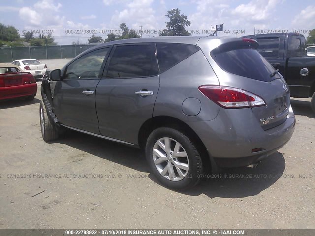 JN8AZ1MW5DW310070 - 2013 NISSAN MURANO S/SL/LE GRAY photo 3