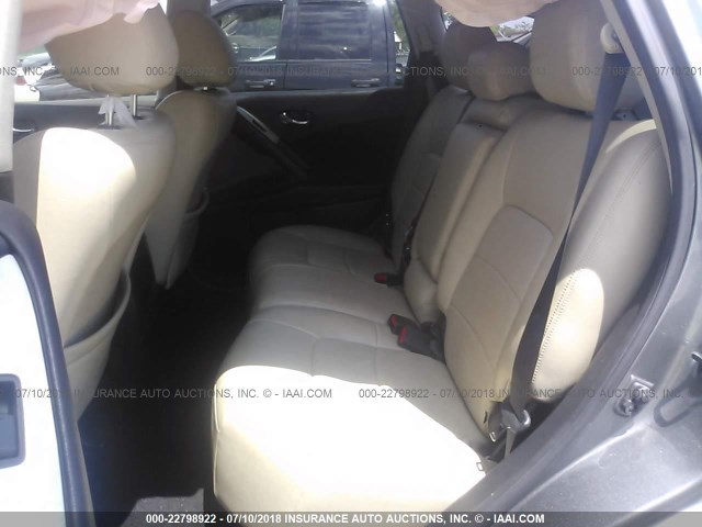 JN8AZ1MW5DW310070 - 2013 NISSAN MURANO S/SL/LE GRAY photo 8