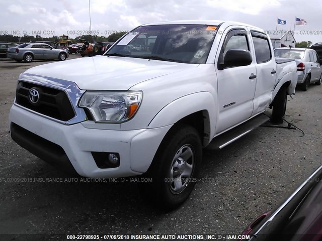 5TFJU4GN6CX018984 - 2012 TOYOTA TACOMA DOUBLE CAB PRERUNNER WHITE photo 2