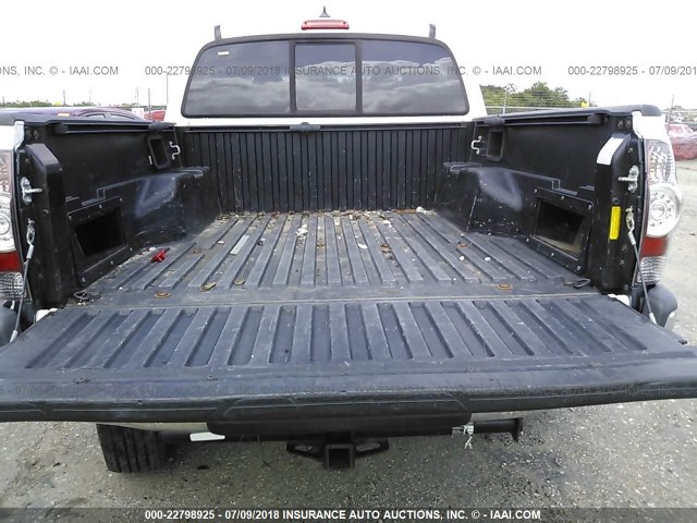 5TFJU4GN6CX018984 - 2012 TOYOTA TACOMA DOUBLE CAB PRERUNNER WHITE photo 8