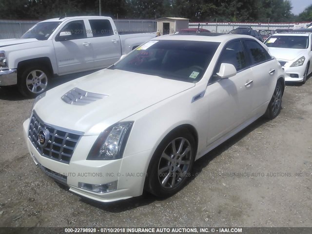 1G6DE5E53C0132150 - 2012 CADILLAC CTS LUXURY COLLECTION WHITE photo 2