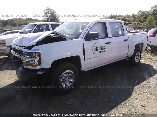 3GCUKNEH3HG267566 - 2017 CHEVROLET SILVERADO K1500/K1500 LS WHITE photo 2