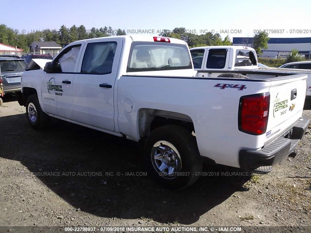 3GCUKNEH3HG267566 - 2017 CHEVROLET SILVERADO K1500/K1500 LS WHITE photo 3