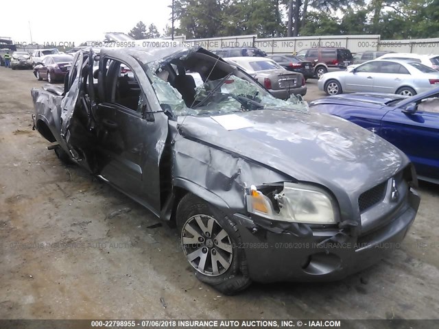 1Z7HC28K38S572731 - 2008 MITSUBISHI RAIDER LS GRAY photo 1