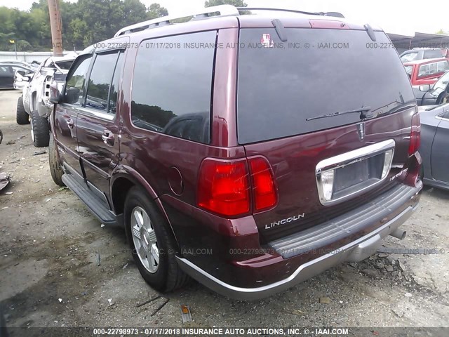 5LMFU27R53LJ38501 - 2003 LINCOLN NAVIGATOR MAROON photo 3