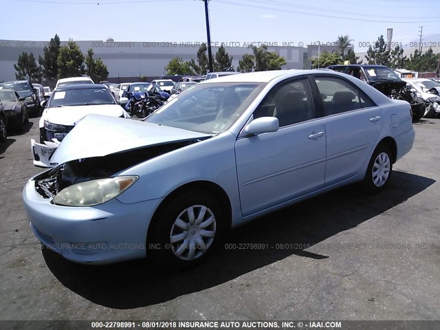 4T1BE32K25U523039 - 2005 TOYOTA CAMRY LE/XLE/SE BLUE photo 2