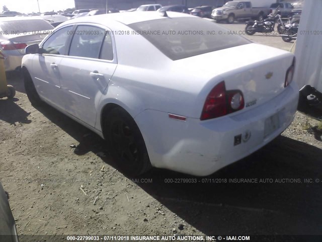 1G1ZB5E01CF279623 - 2012 CHEVROLET MALIBU LS WHITE photo 3