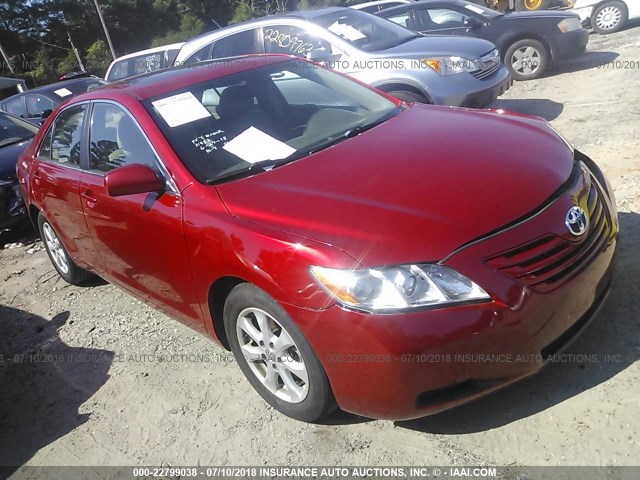 4T1BE46K58U210152 - 2008 TOYOTA CAMRY CE/LE/XLE/SE RED photo 1
