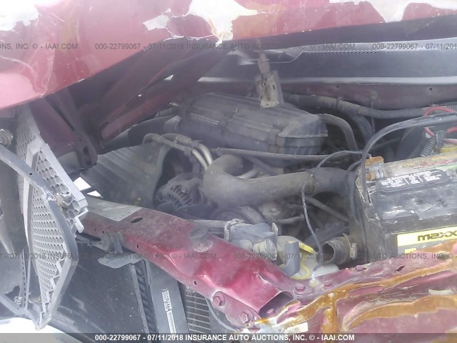 1B7HC13Z8XJ563456 - 1999 DODGE RAM 1500 RED photo 10