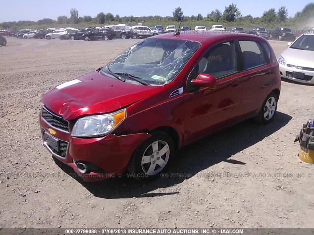 KL1TD6DE9AB091650 - 2010 CHEVROLET AVEO LS/LT 红色 照片 2