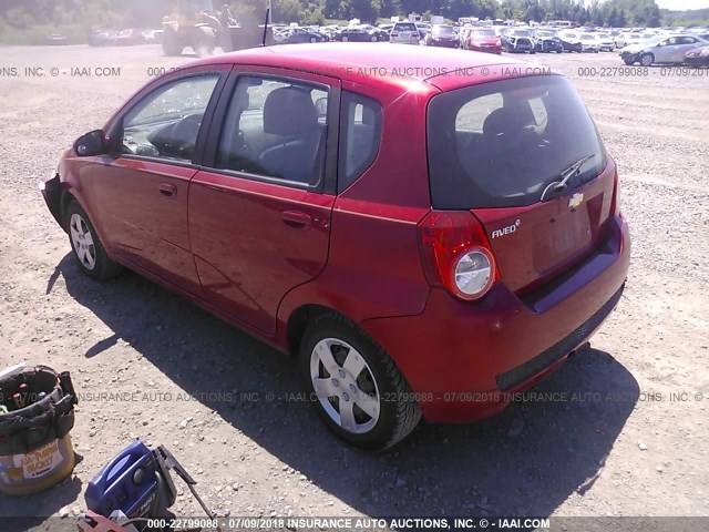 KL1TD6DE9AB091650 - 2010 CHEVROLET AVEO LS/LT 红色 照片 3