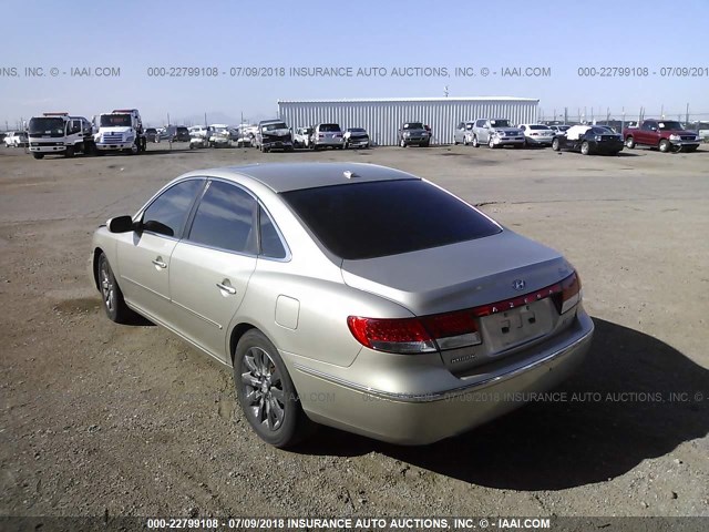 KMHFC46F99A356681 - 2009 HYUNDAI AZERA SE/LIMITED SILVER photo 3