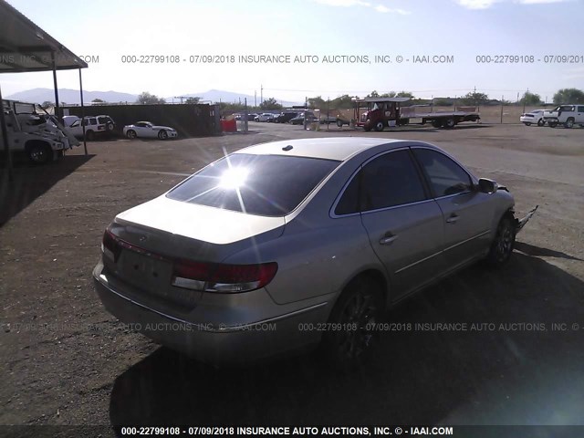 KMHFC46F99A356681 - 2009 HYUNDAI AZERA SE/LIMITED SILVER photo 4