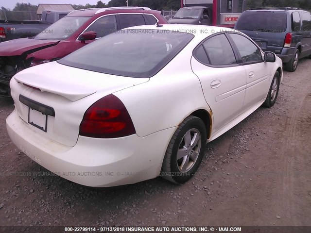 2G2WP552781185939 - 2008 PONTIAC GRAND PRIX WHITE photo 4