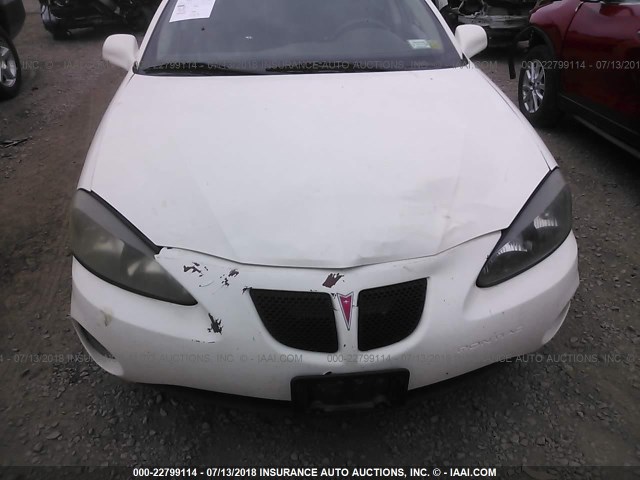 2G2WP552781185939 - 2008 PONTIAC GRAND PRIX WHITE photo 6