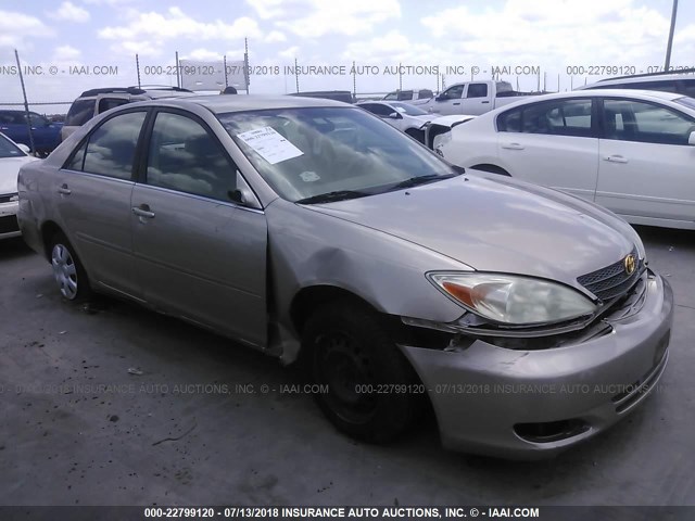 JTDBE30K820003258 - 2002 TOYOTA CAMRY LE/XLE/SE Qızıl foto 1