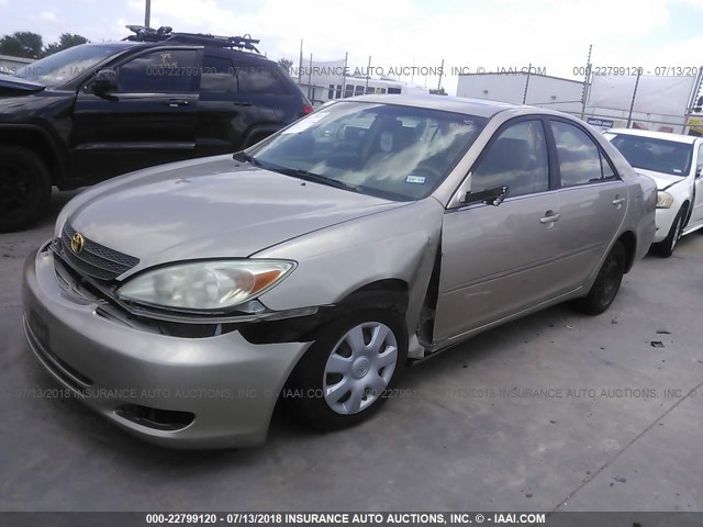 JTDBE30K820003258 - 2002 TOYOTA CAMRY LE/XLE/SE Qızıl foto 2