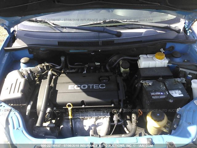 KL1TD5DE6AB106759 - 2010 CHEVROLET AVEO LS/LT 蓝色 照片 10