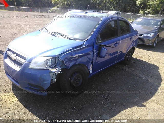 KL1TD5DE6AB106759 - 2010 CHEVROLET AVEO LS/LT 蓝色 照片 2