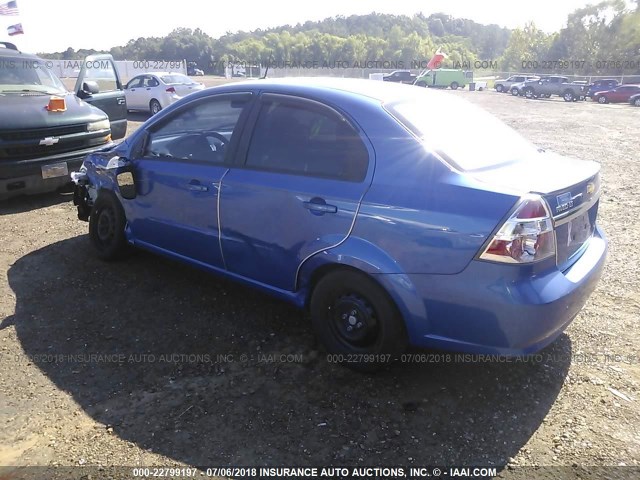 KL1TD5DE6AB106759 - 2010 CHEVROLET AVEO LS/LT 蓝色 照片 3