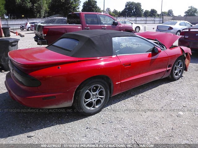 2G2FS32KX22122293 - 2002 PONTIAC FIREBIRD RED photo 4