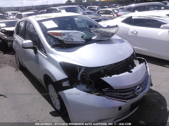 3N1CE2CP2EL411402 - 2014 NISSAN VERSA NOTE S/S PLUS/SV/SL SILVER photo 1