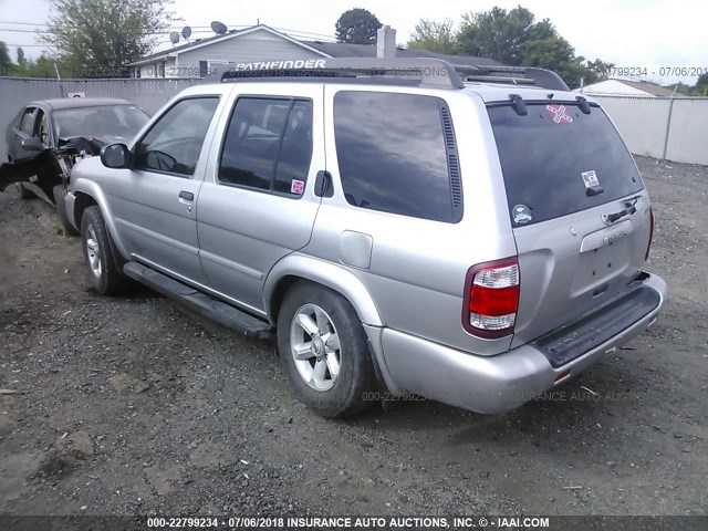 JN8DR09Y04W920833 - 2004 NISSAN PATHFINDER LE/SE SILVER photo 3