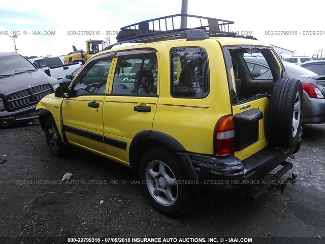 2S3TD62V146100328 - 2004 SUZUKI VITARA LX YELLOW photo 3