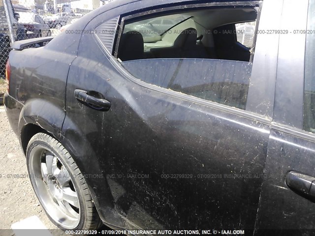 1B3LC56R58N571720 - 2008 DODGE AVENGER SXT BLACK photo 6