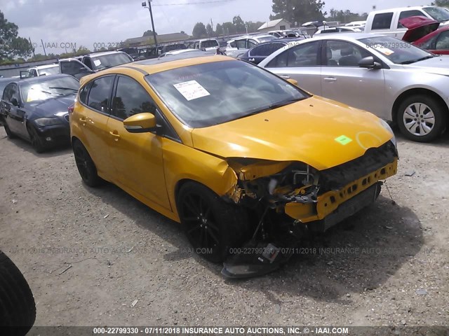 1FADP3L92DL185722 - 2013 FORD FOCUS ST YELLOW photo 1