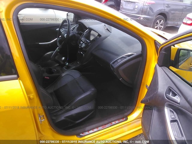 1FADP3L92DL185722 - 2013 FORD FOCUS ST YELLOW photo 5