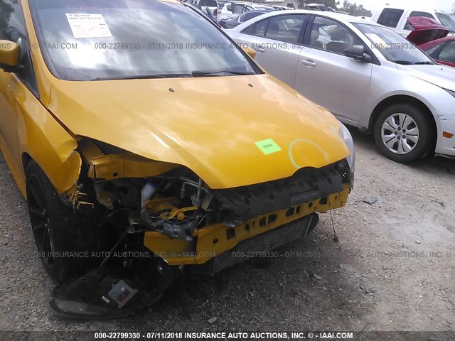 1FADP3L92DL185722 - 2013 FORD FOCUS ST YELLOW photo 6