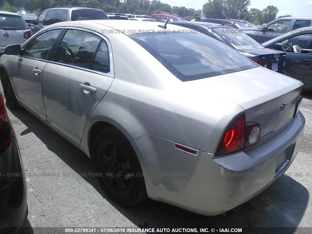 1G1ZC5EB7AF288662 - 2010 CHEVROLET MALIBU 1LT 金色 照片 3