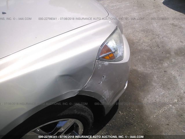 1G1ZC5EB7AF288662 - 2010 CHEVROLET MALIBU 1LT 金色 照片 6