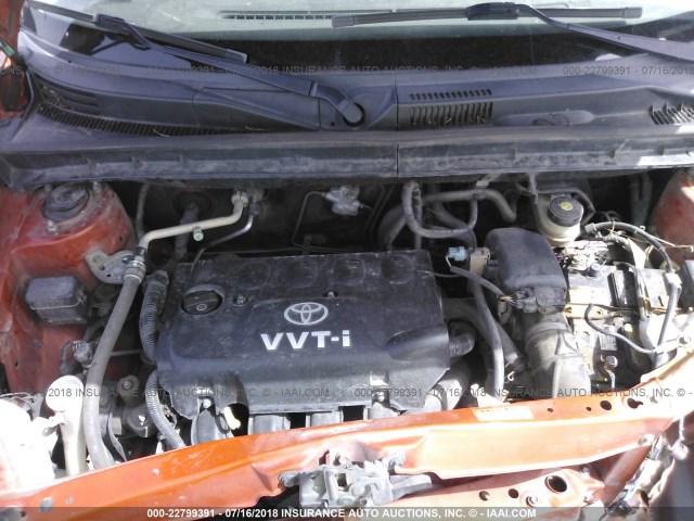 JTLKT324540163318 - 2004 TOYOTA SCION XB Orange Foto 10