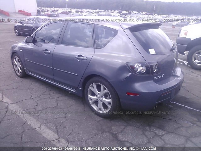 JM1BK343381134919 - 2008 MAZDA 3 HATCHBACK GRAY photo 3