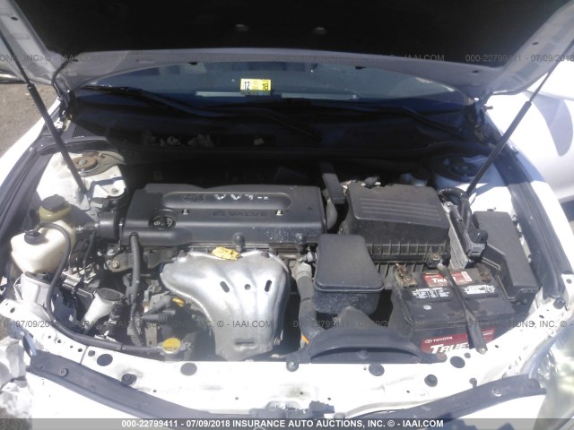 4T1BE46K77U607960 - 2007 TOYOTA CAMRY NEW GENERAT CE/LE/XLE/SE WHITE photo 10