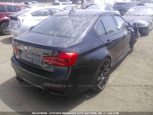 WBS8M9C54J5J78090 - 2018 BMW M3 BLACK photo 4