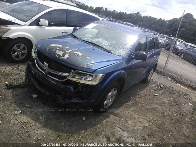 3D4PG4FB6AT199055 - 2010 DODGE JOURNEY SE BLUE photo 2