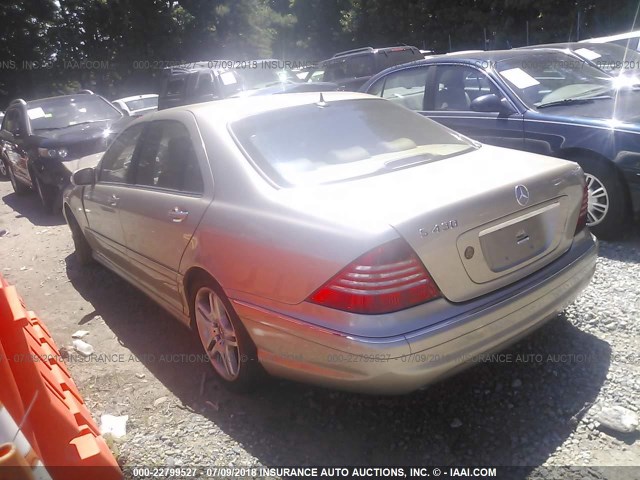 WDBNG70J66A481330 - 2006 MERCEDES-BENZ S 430 GOLD photo 3
