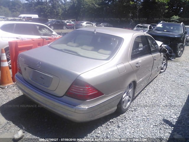 WDBNG70J66A481330 - 2006 MERCEDES-BENZ S 430 GOLD photo 4