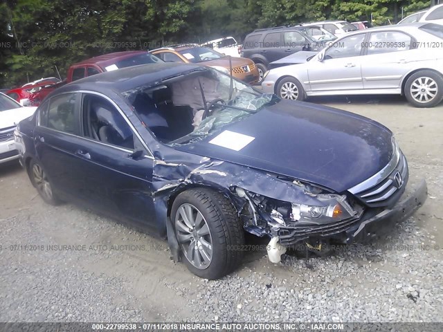 1HGCP2F71CA085259 - 2012 HONDA ACCORD EX BLUE photo 6