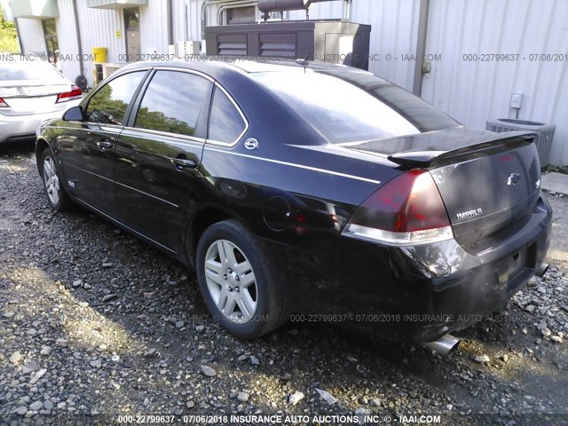 2G1WD58C469224583 - 2006 CHEVROLET IMPALA SUPER SPORT BLACK photo 3