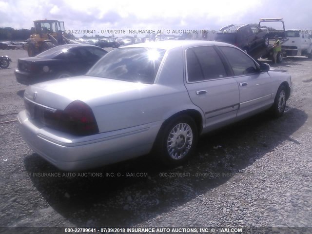 2MEFM74W13X638753 - 2003 MERCURY GRAND MARQUIS GS SILVER photo 4