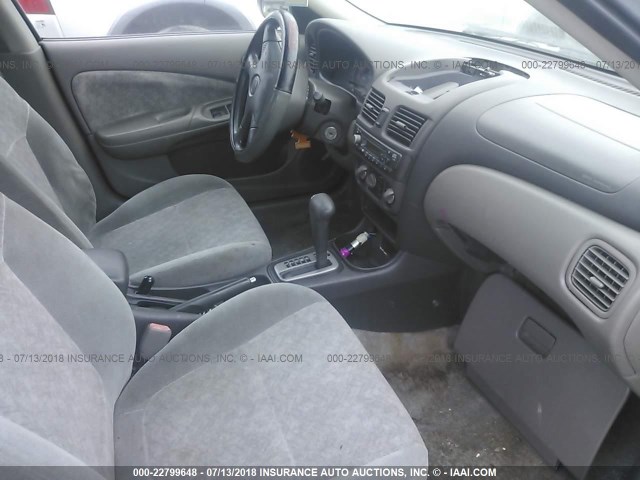 3N1CB51D42L686039 - 2002 NISSAN SENTRA XE/GXE GRAY photo 5