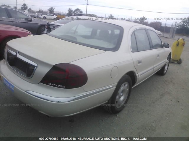 1LNHM97V1YY789295 - 2000 LINCOLN CONTINENTAL  BEIGE photo 4