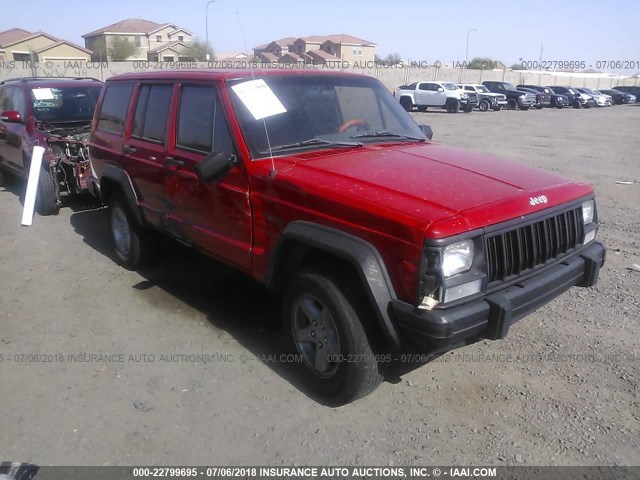 1J4FT28S1TL302025 - 1996 JEEP CHEROKEE SE RED photo 1