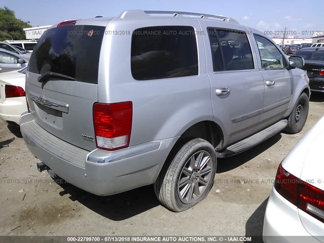 1A8HX58237F526754 - 2007 CHRYSLER ASPEN LIMITED SILVER photo 4