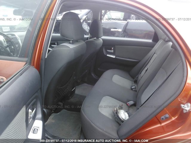 KNAFE221395027073 - 2009 KIA SPECTRA EX/LX/SX ORANGE photo 8